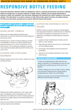 Education refresher pack during the coronavirus outbreak: Sheet 6: Responsive bottle feeding